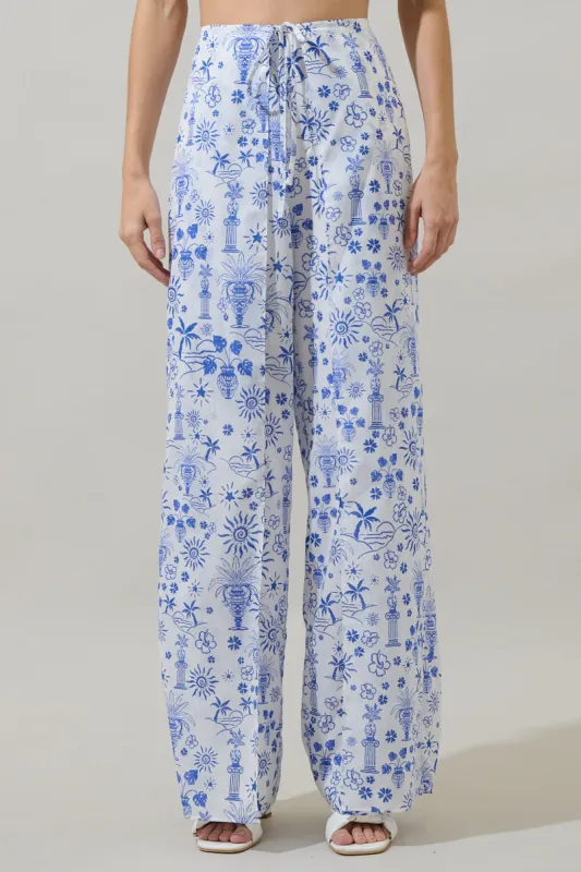 Azul Tropics Nature High Waist Wrap Pants sold by Sugarlips