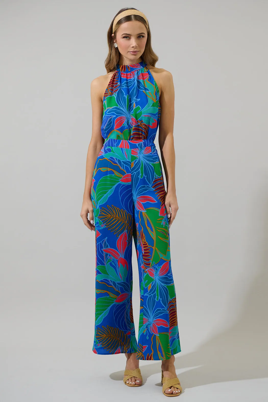 Malton Tropical Elena Floral Wide Leg Pants sold by Sugarlips product image thumbnail 4