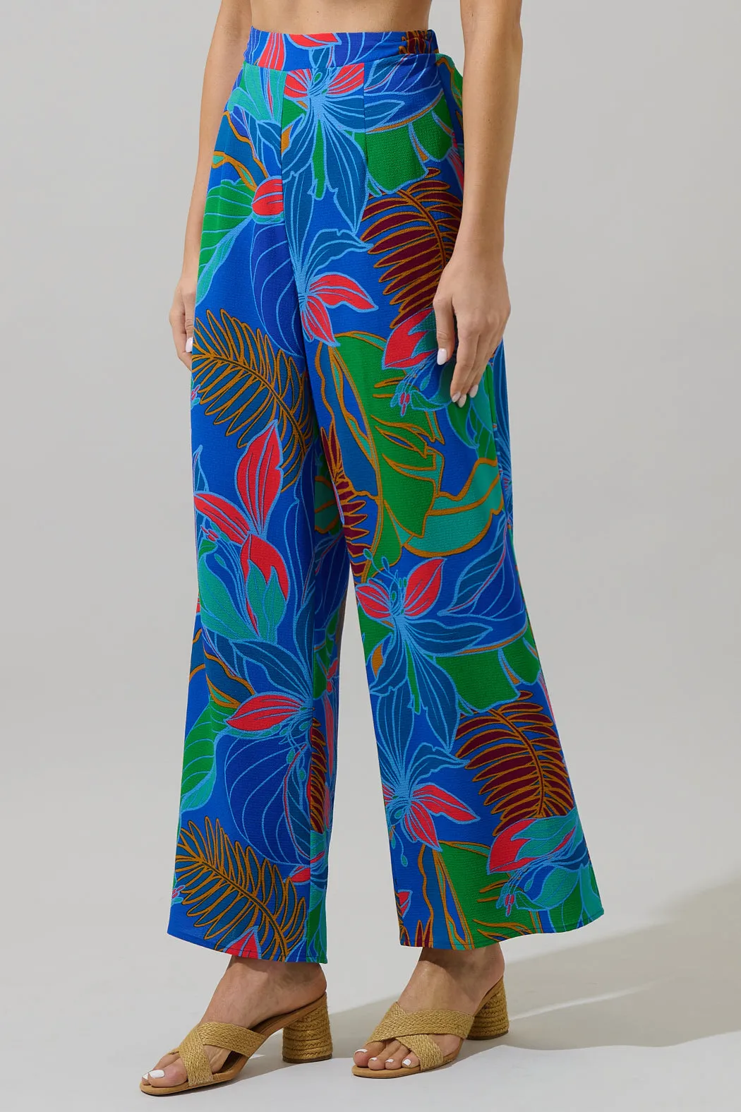 Malton Tropical Elena Floral Wide Leg Pants sold by Sugarlips product image thumbnail 3