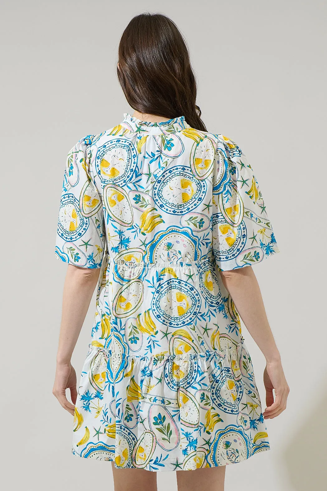 Harvest Island Dixie Split Neck Shift Dress sold by Sugarlips product image thumbnail 2