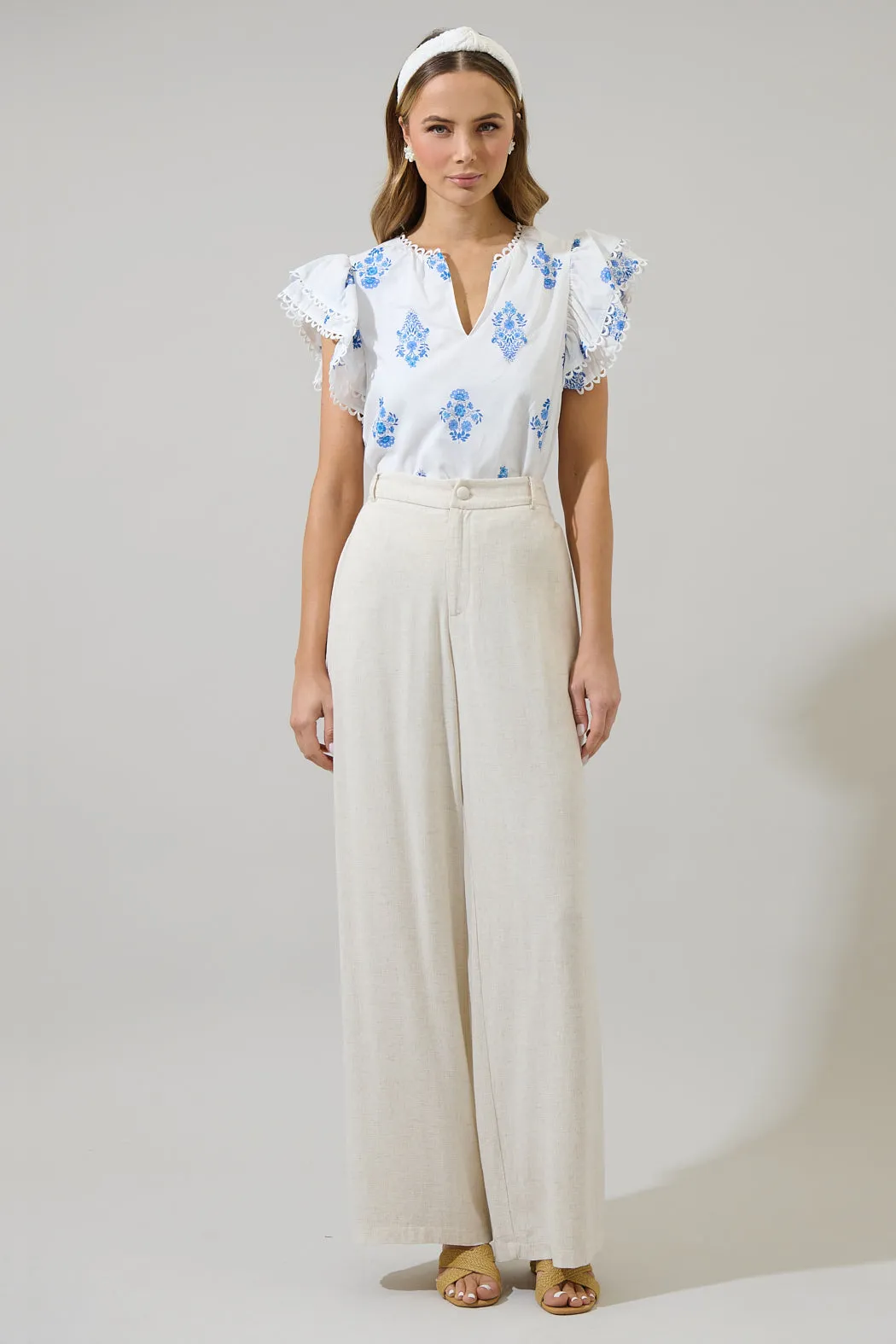 Yila Floral Ema Ruffle Top sold by Sugarlips product image thumbnail 4