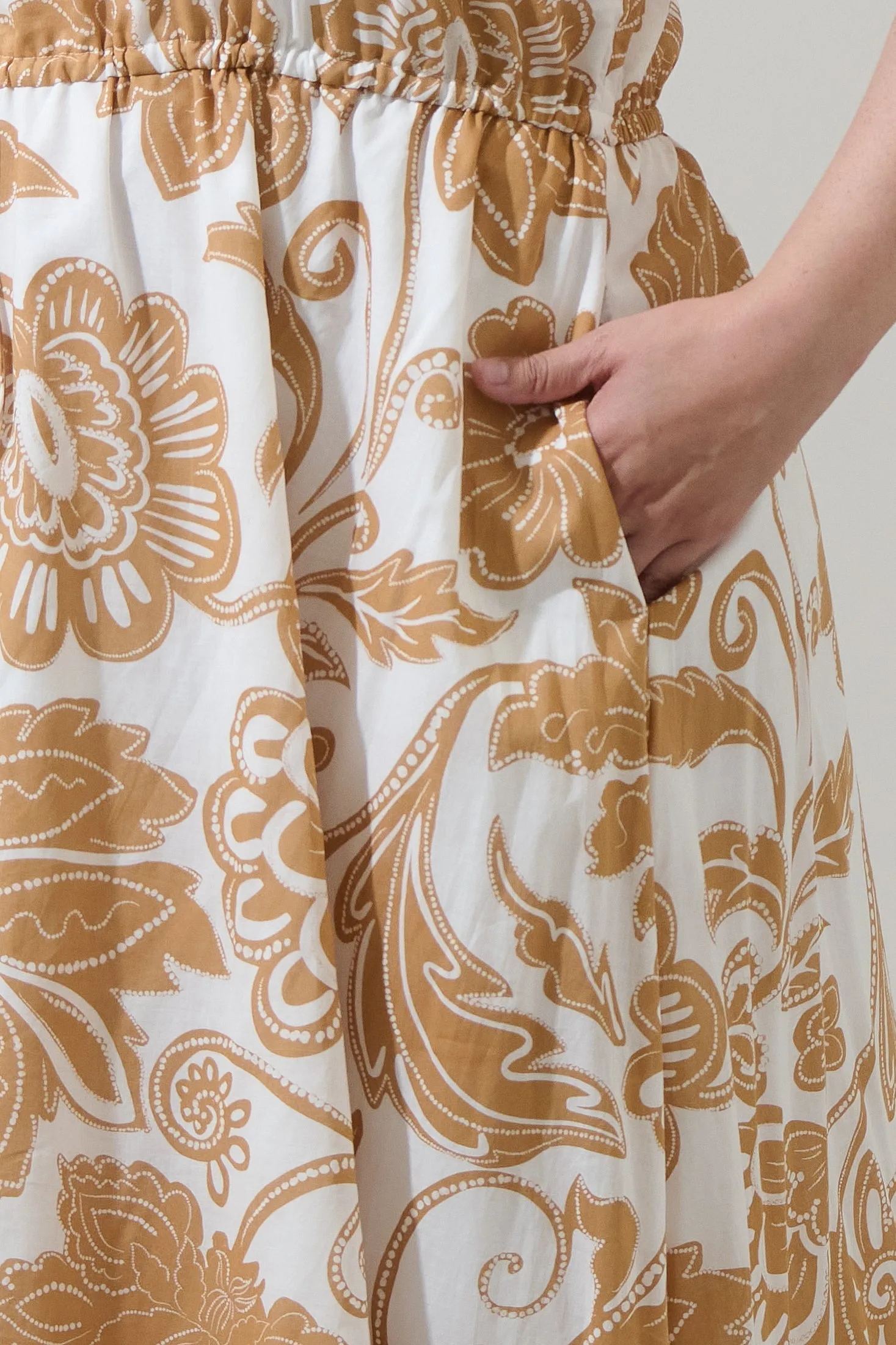 Nadya Floral Elya One Shoulder Maxi Dress Curve sold by Sugarlips product image thumbnail 4