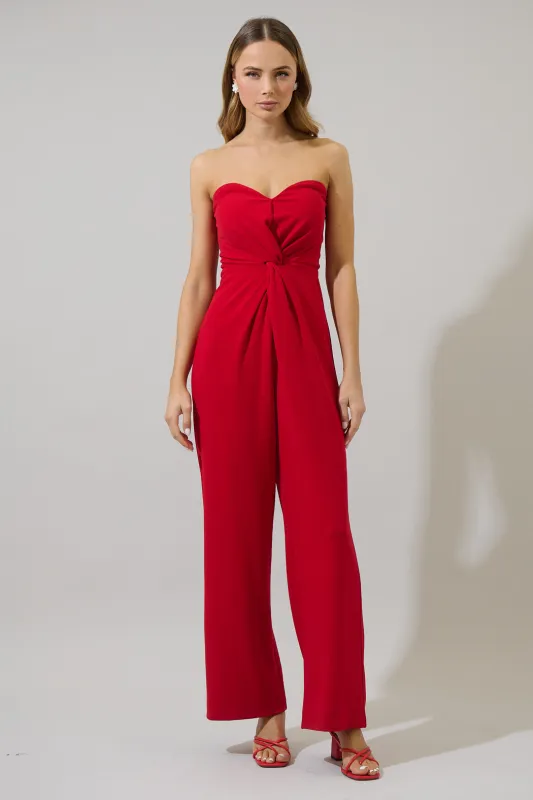 Dannia Strapless Jumpsuit sold by Sugarlips