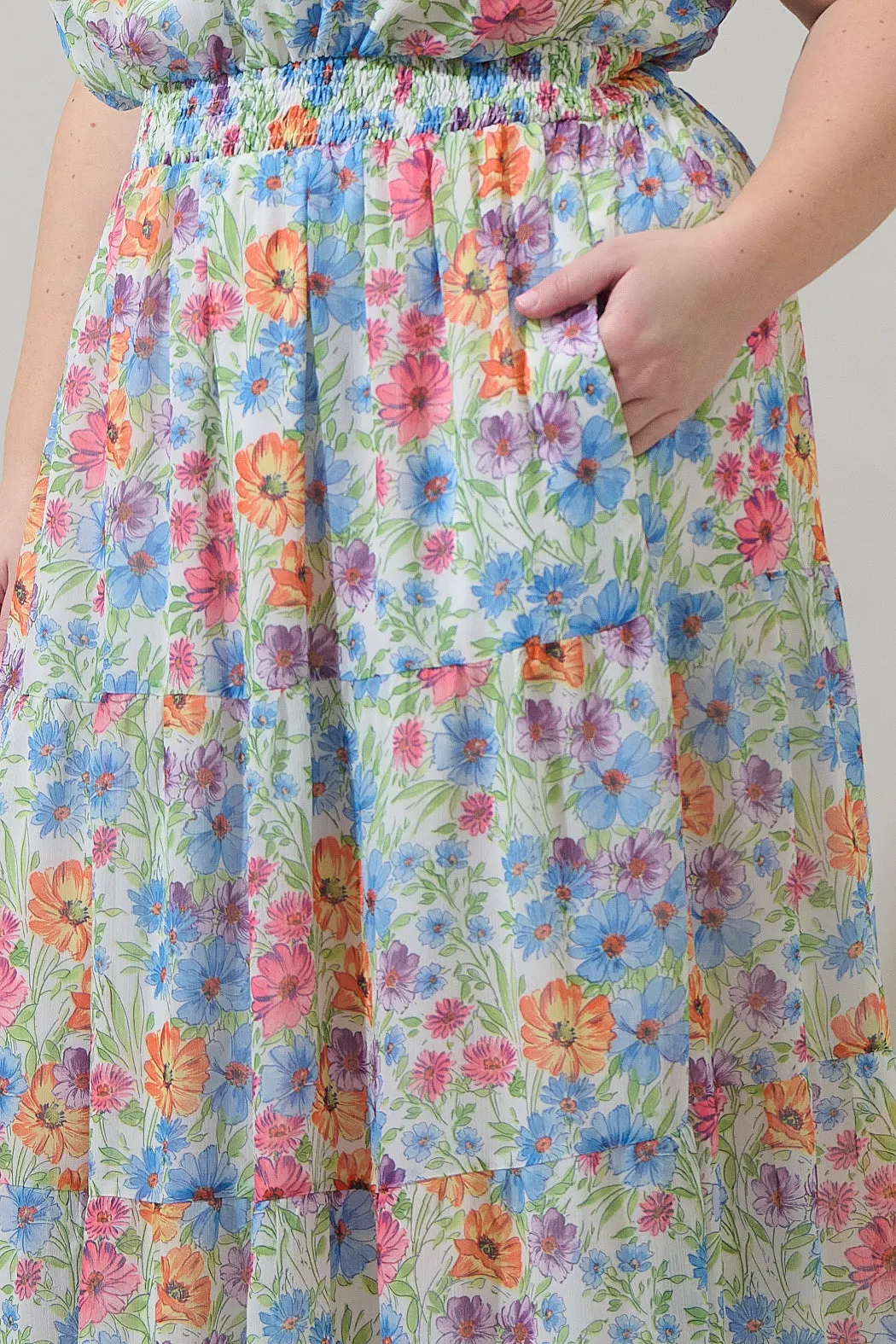 Ezia Garden Jetter Halter Maxi Dress Curve sold by Sugarlips product image thumbnail 4