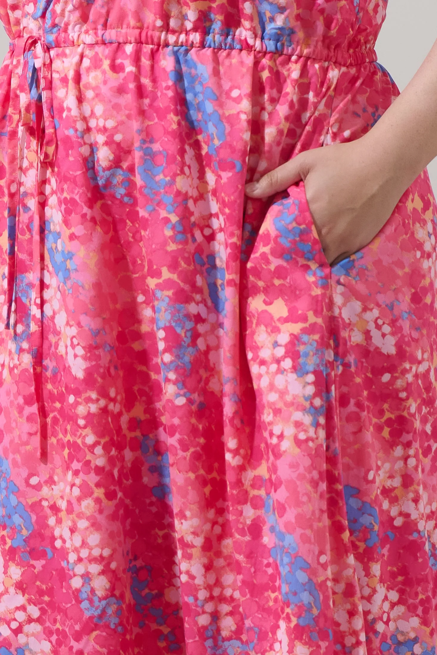 Leah Abstract Elya One Shoulder Maxi Dress Curve sold by Sugarlips product image thumbnail 5