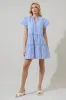 Sherah Striped Empire Tiered Mini Dress sold by Sugarlips