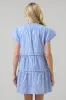 Sherah Striped Empire Tiered Mini Dress sold by Sugarlips