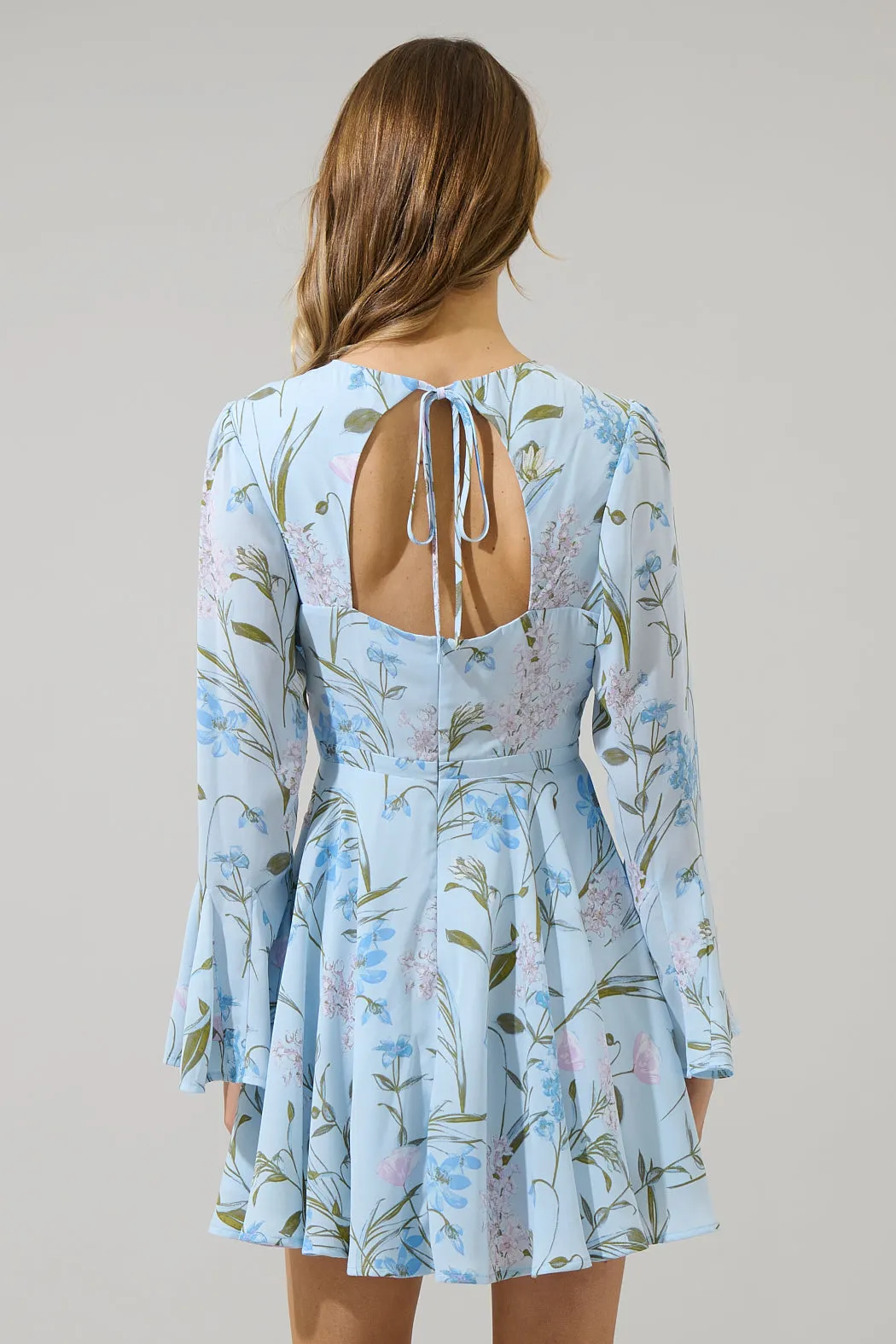 Leida Floral Yara Flare Mini Dress sold by Sugarlips product image thumbnail 2