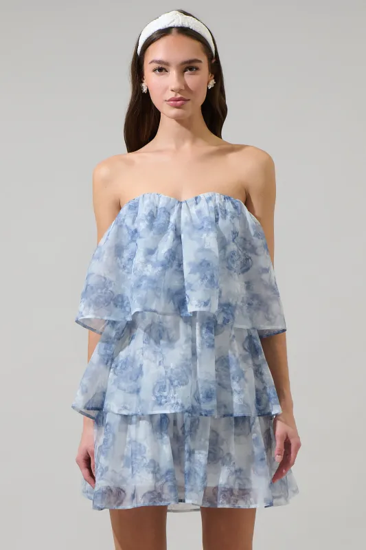 Denny Strapless Organza Dress sold by Sugarlips