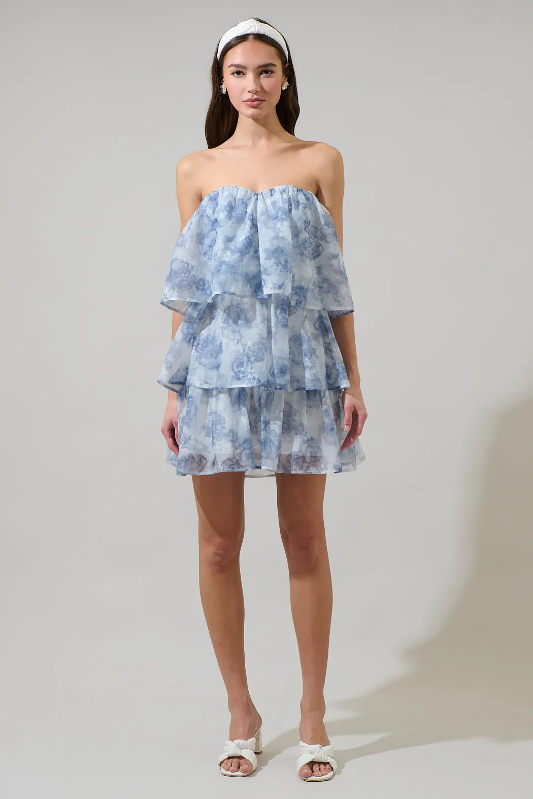 Denny Strapless Organza Dress sold by Sugarlips product image thumbnail 4