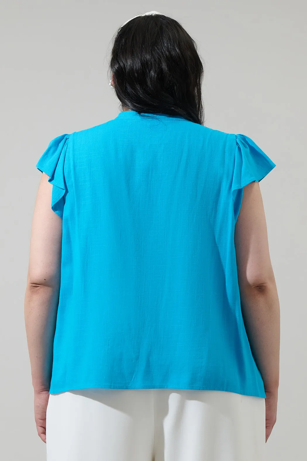 Everly Split Neck Top Curve sold by Sugarlips product image thumbnail 2