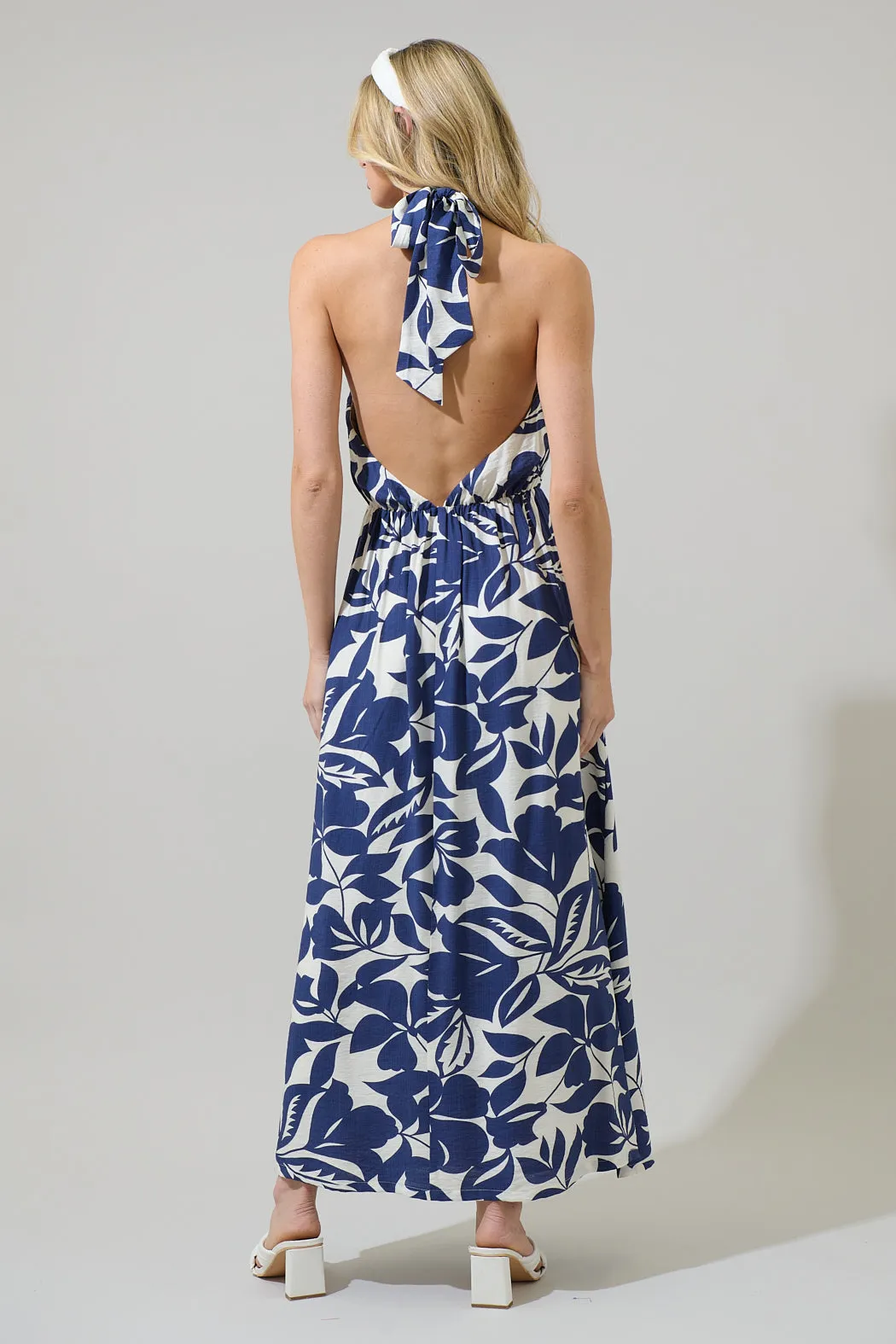 Rini Floral Emm Halter Maxi Dress sold by Sugarlips product image thumbnail 2