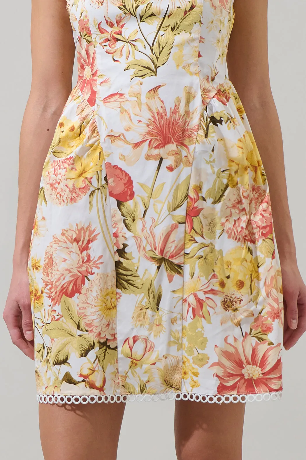 Zury Floral Katey Smocked Mini Dress sold by Sugarlips product image thumbnail 5