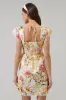 Zury Floral Katey Smocked Mini Dress sold by Sugarlips