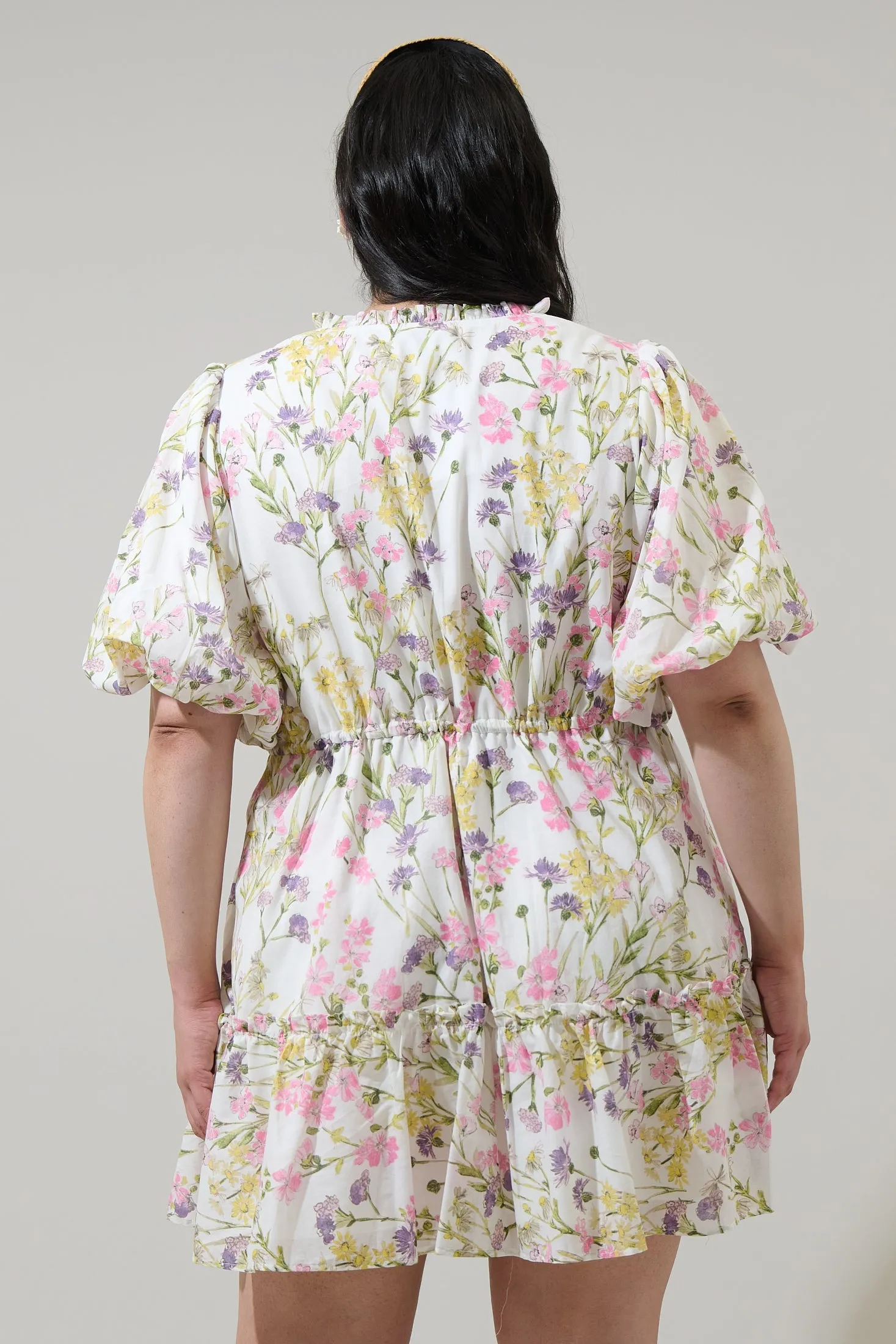 Lita Floral Noella Shift Mini Dress Curve sold by Sugarlips product image thumbnail 2