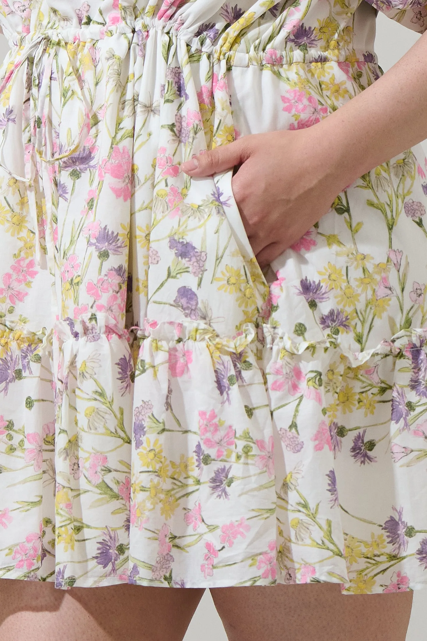 Lita Floral Noella Shift Mini Dress Curve sold by Sugarlips product image thumbnail 5