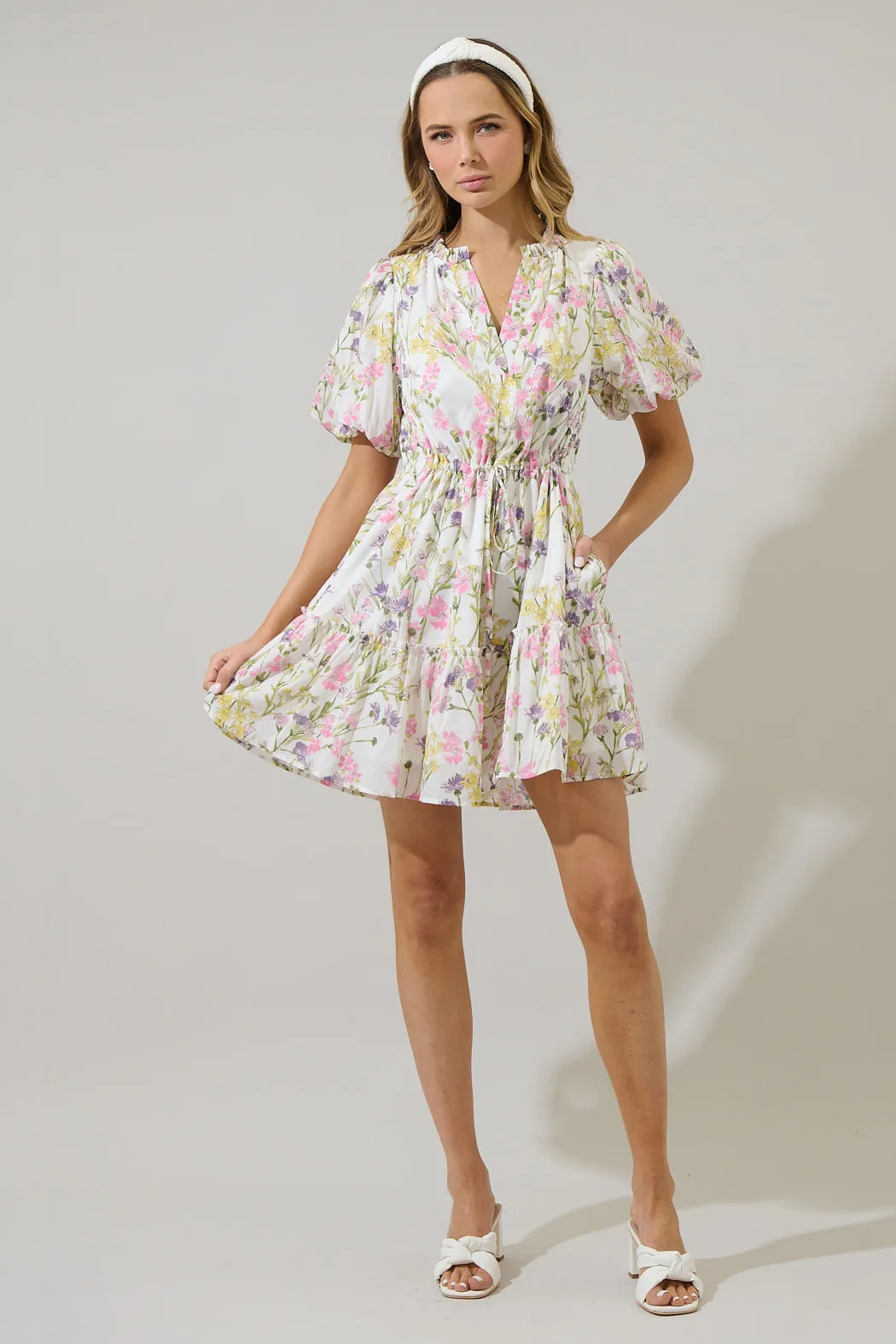 Lita Floral Noella Shift Mini Dress sold by Sugarlips product image thumbnail 4