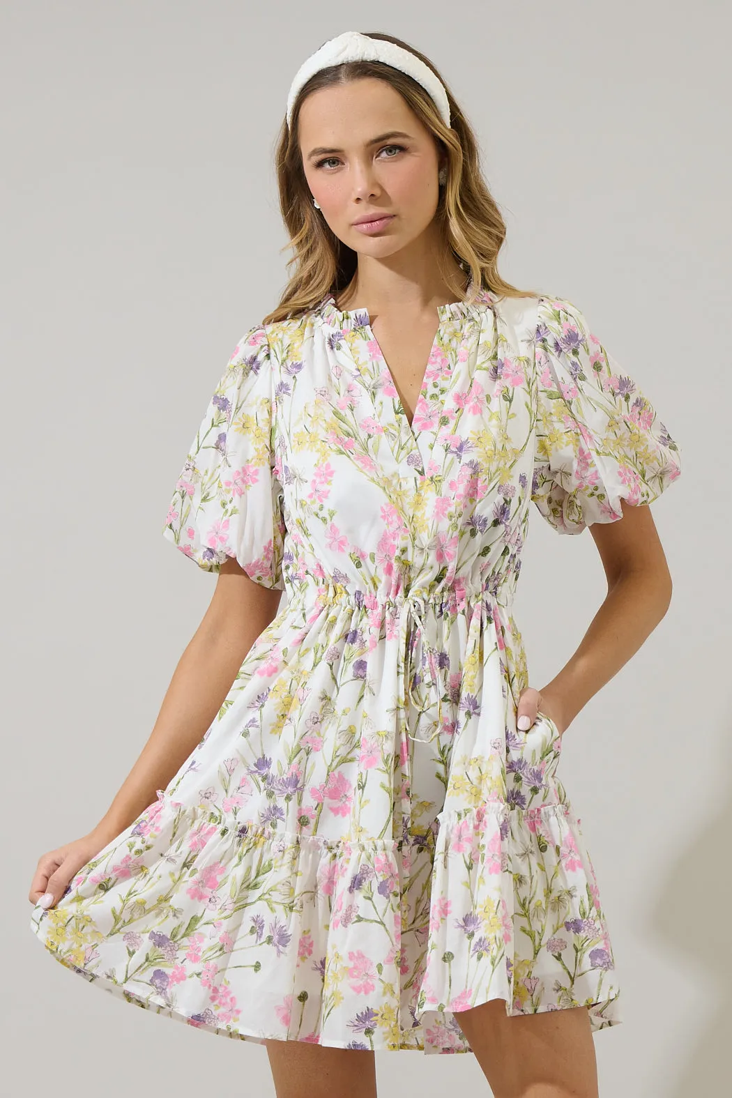 Lita Floral Noella Shift Mini Dress sold by Sugarlips