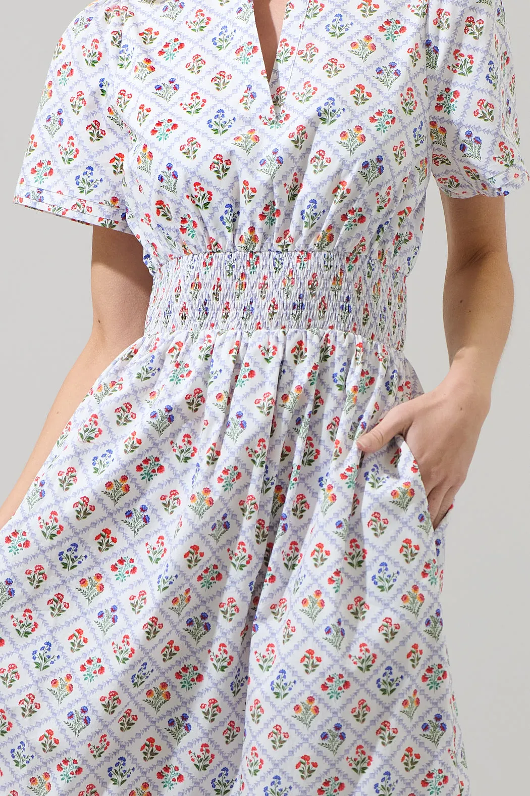 Lara Floral Belraj Poplin Maxi Dress sold by Sugarlips product image thumbnail 5