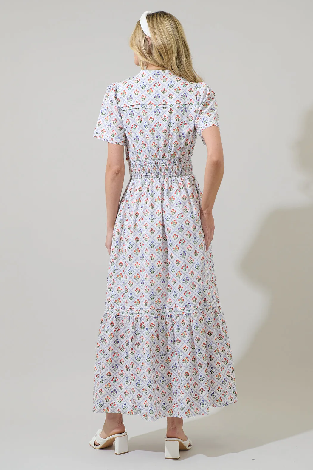 Lara Floral Belraj Poplin Maxi Dress sold by Sugarlips product image thumbnail 3