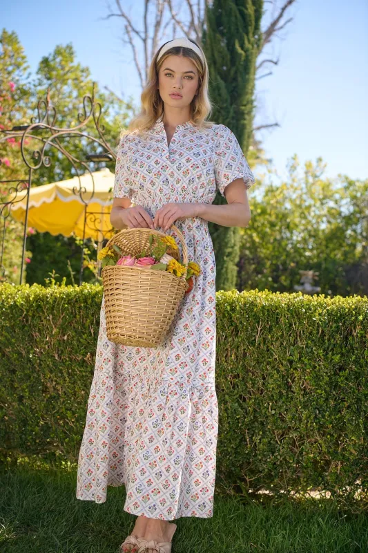 Lara Floral Belraj Poplin Maxi Dress sold by Sugarlips