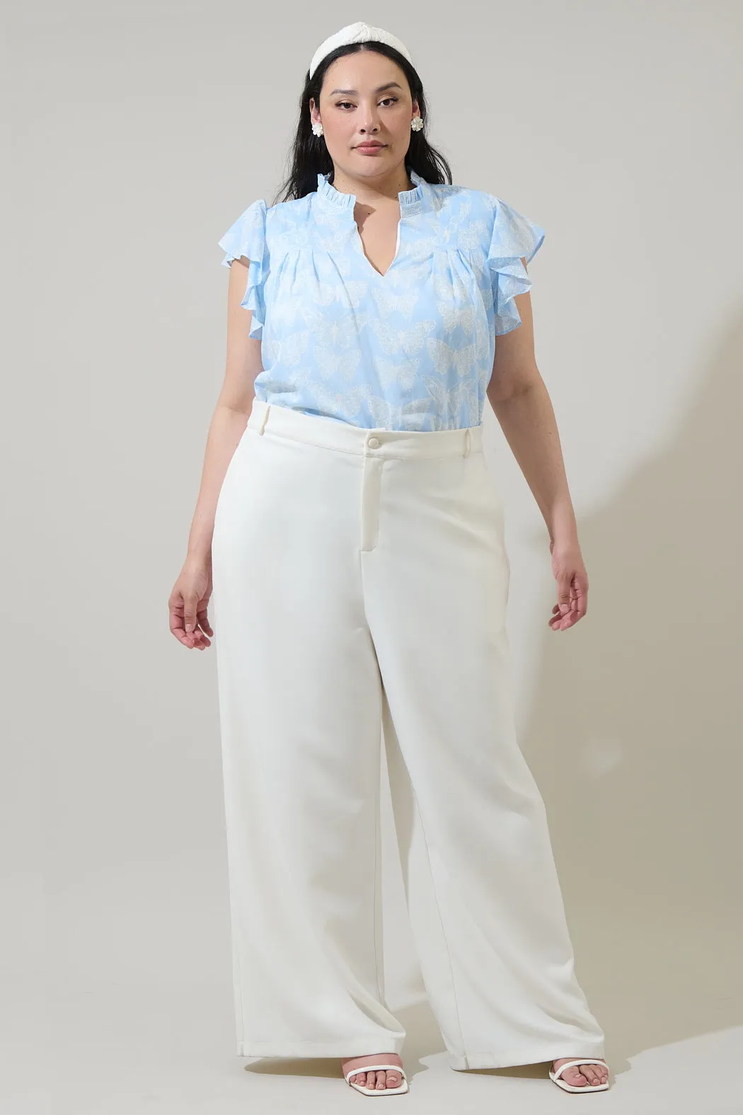 Aubry Butterfly Cindi Ruffle Top Curve sold by Sugarlips product image thumbnail 4