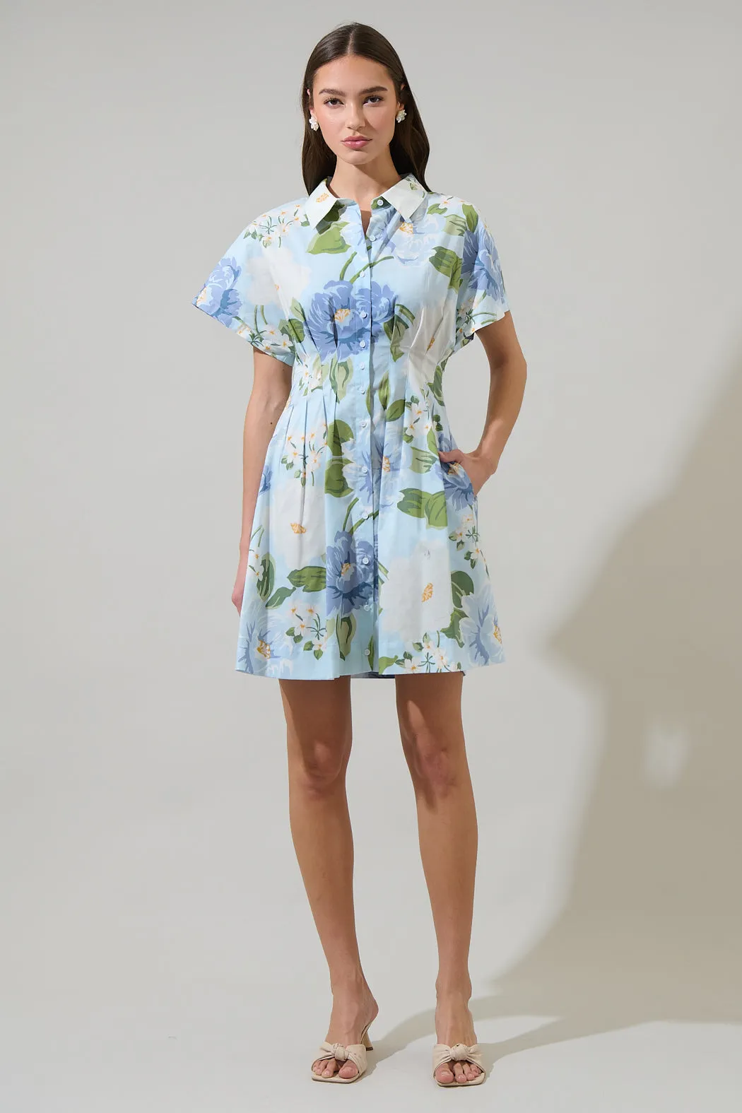 Sloane Floral Alix Mini Dress sold by Sugarlips product image thumbnail 4