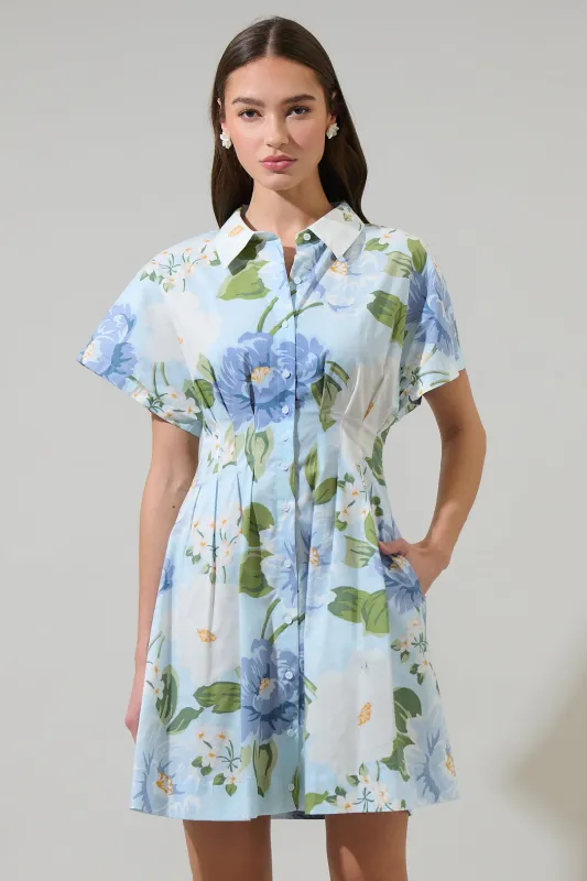 Sloane Floral Alix Mini Dress sold by Sugarlips