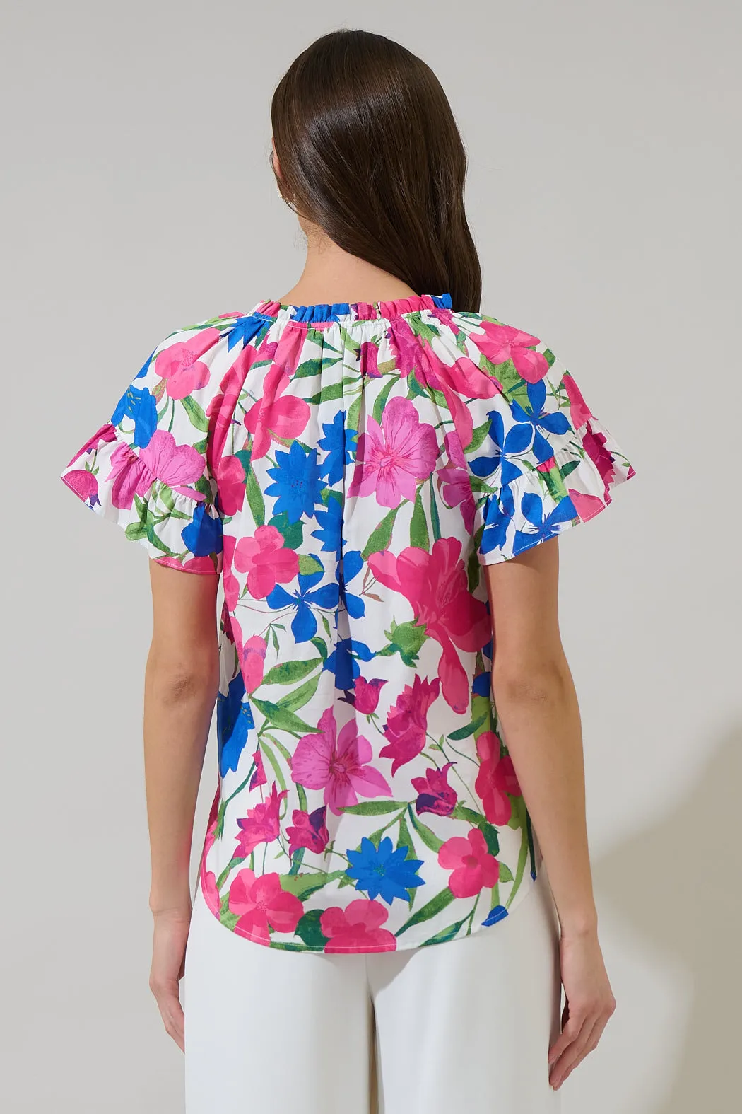 Liran Floral Macy Ruffle Top sold by Sugarlips product image thumbnail 2