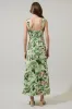 Zane Floral Bary Smocked Maxi Dress sold by Sugarlips