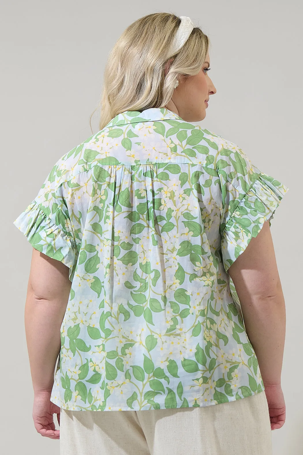 Kiany Floral Ina Button Up Top Curve sold by Sugarlips product image thumbnail 2
