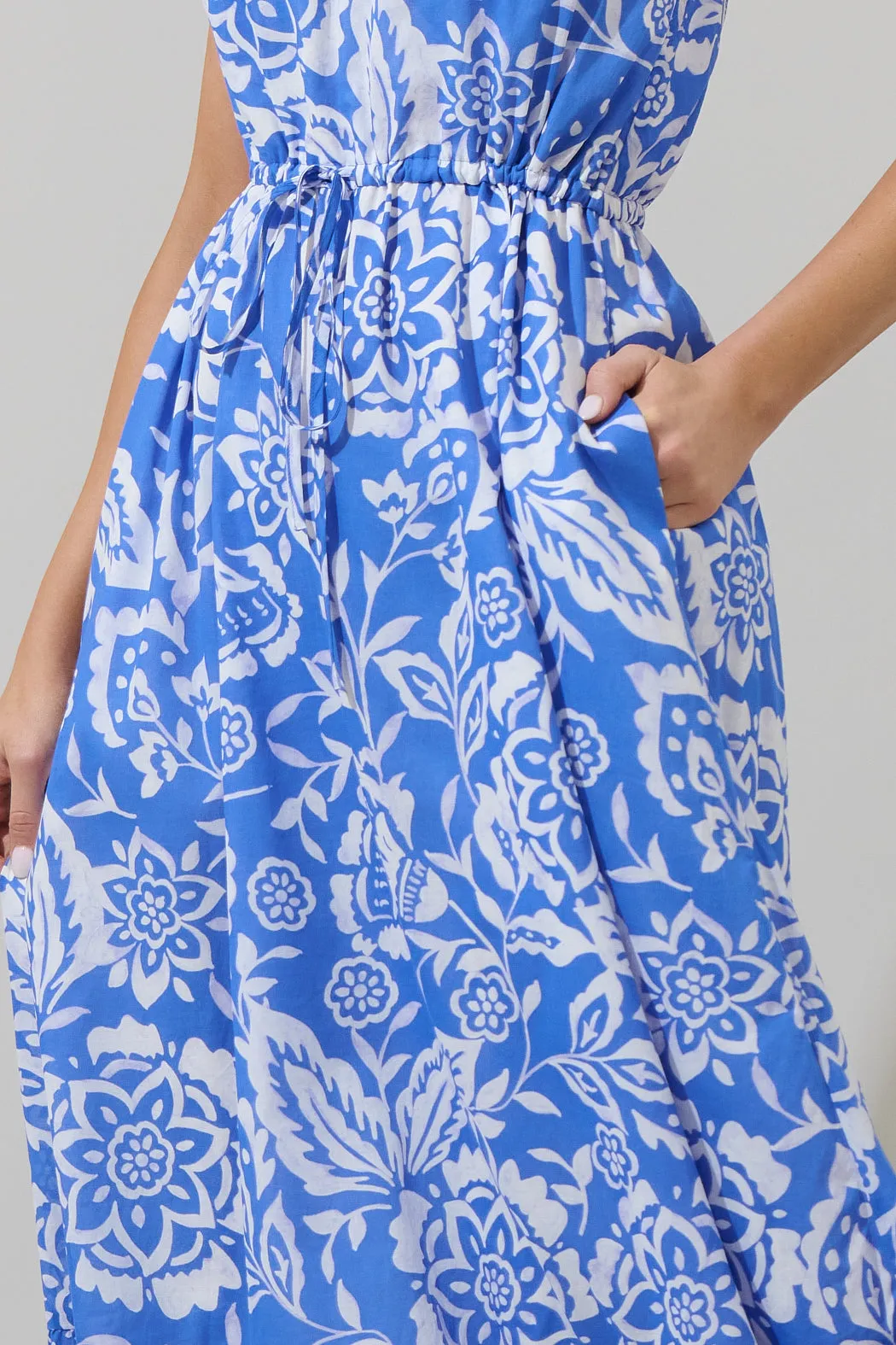 Marny Floral Elya One Shoulder Maxi Dress sold by Sugarlips product image thumbnail 4