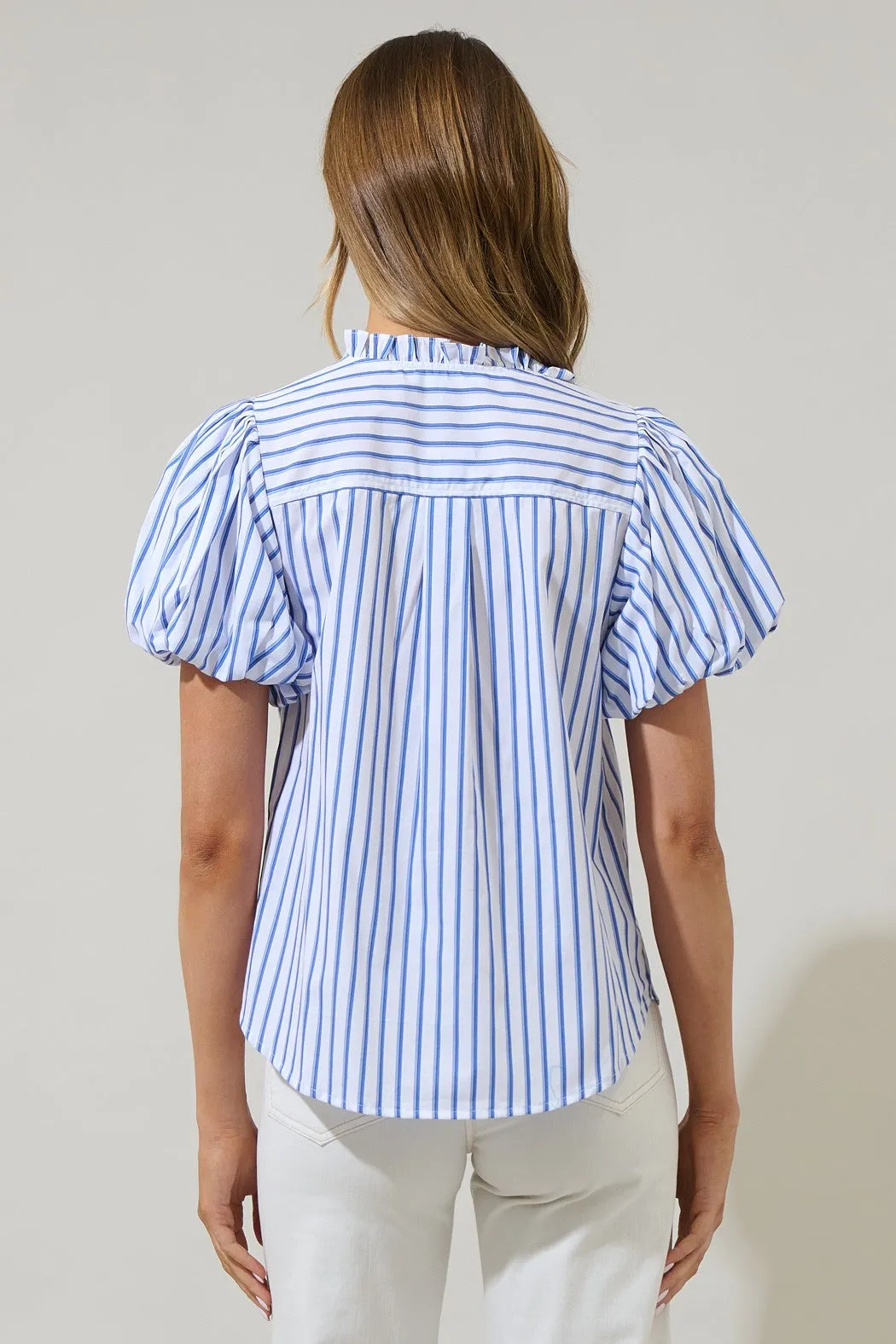 Fannie Striped Jayla Button Down Top sold by Sugarlips product image thumbnail 2
