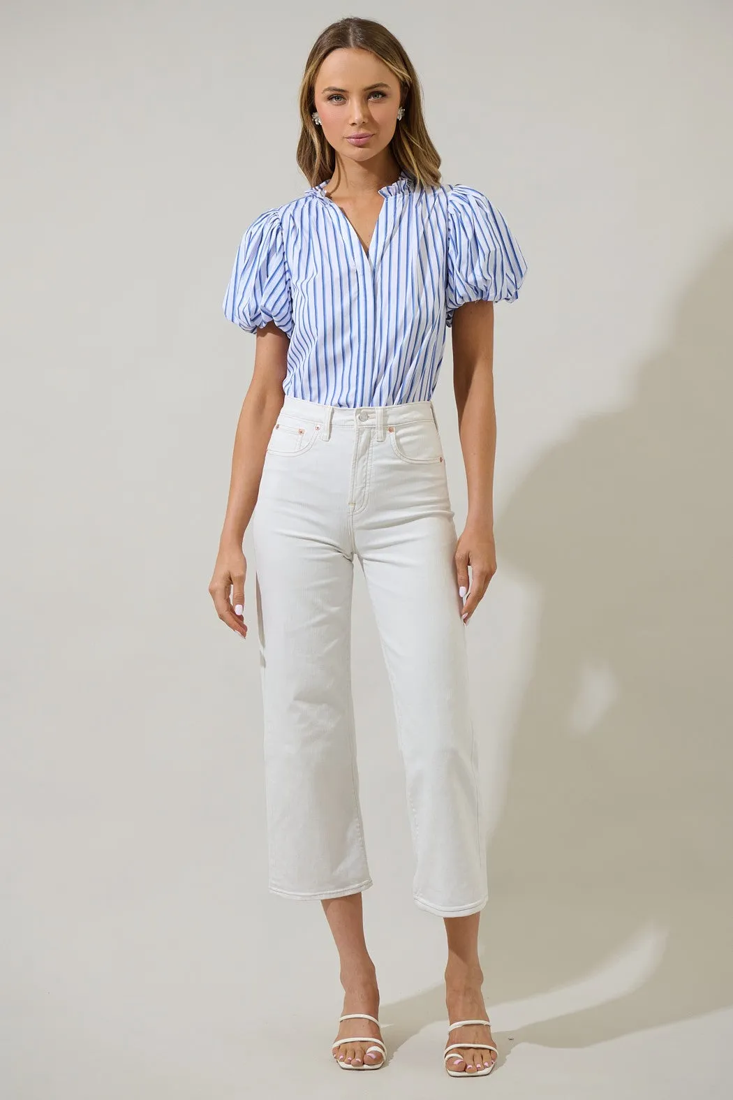 Fannie Striped Jayla Button Down Top sold by Sugarlips product image thumbnail 4