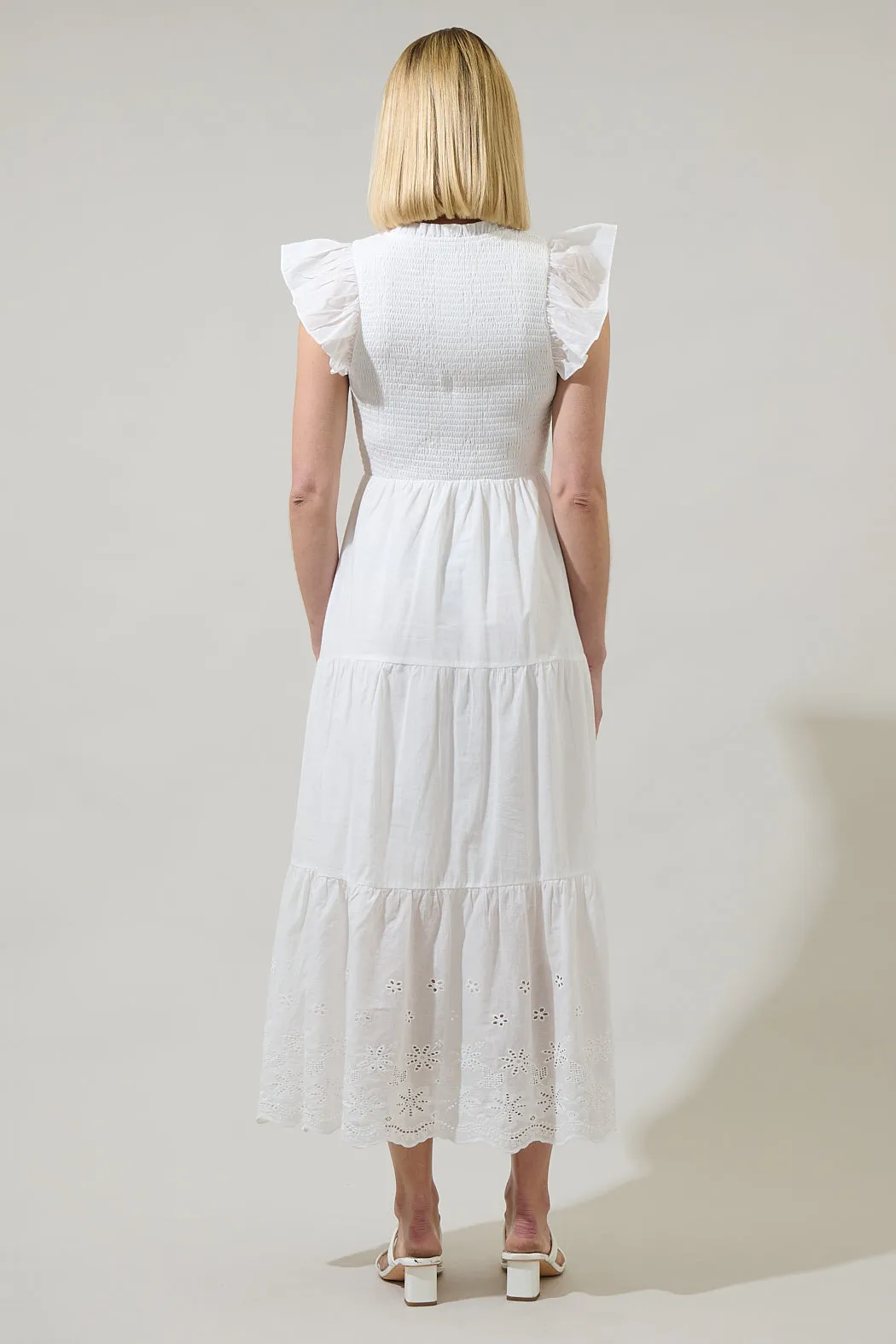 Aleah Sunfire Tiered Midi Dress sold by Sugarlips product image thumbnail 2