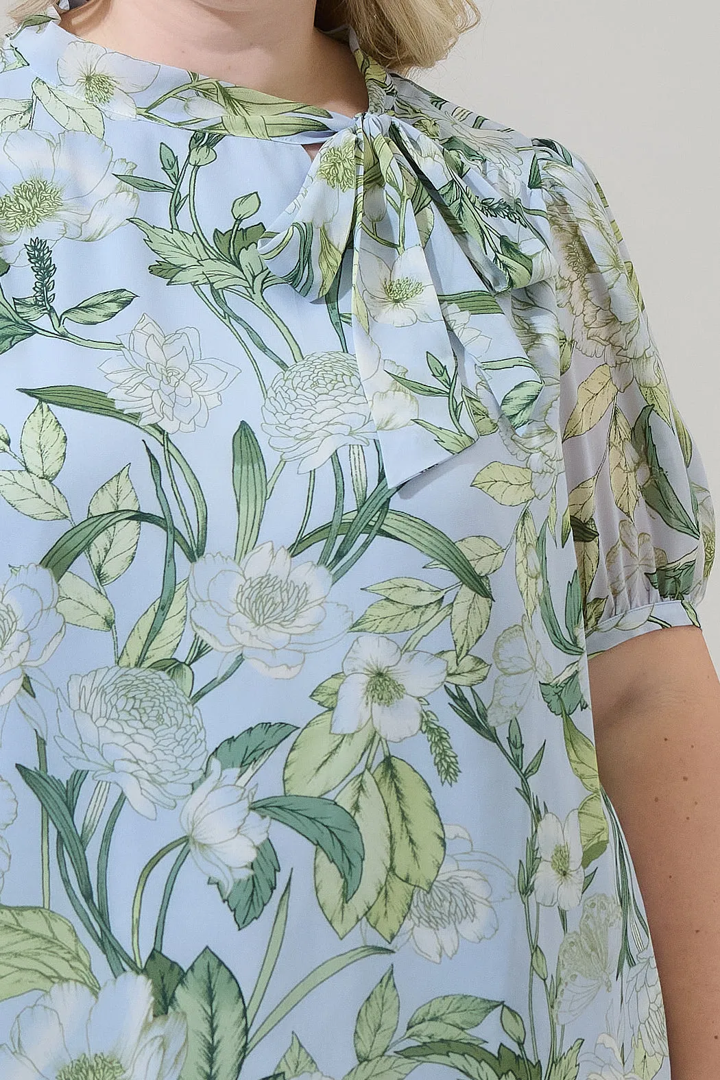 Serenade Bloom Rayna Bow Blouse Curve sold by Sugarlips product image thumbnail 5