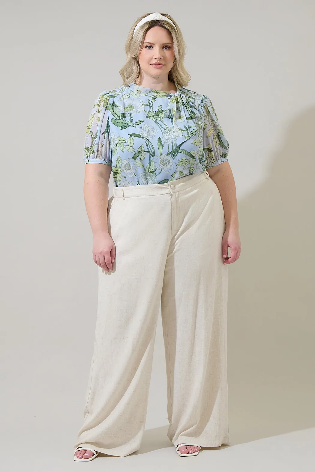 Serenade Bloom Rayna Bow Blouse Curve sold by Sugarlips product image thumbnail 4