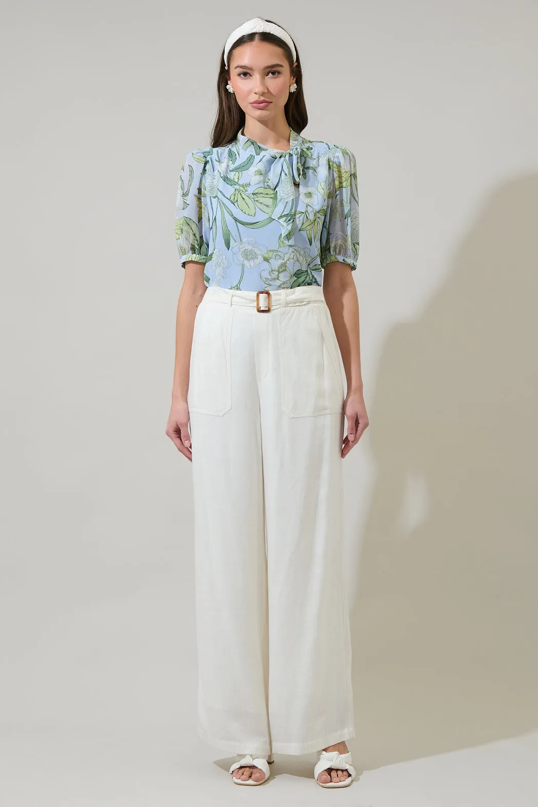 Serenade Bloom Rayna Bow Blouse sold by Sugarlips product image thumbnail 3