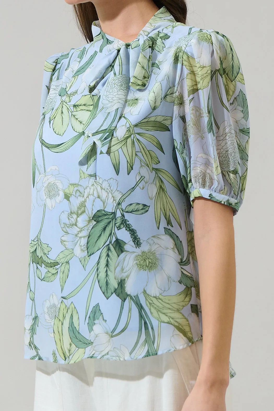 Serenade Bloom Rayna Bow Blouse sold by Sugarlips product image thumbnail 4