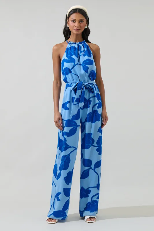 Ariya Garden Lighthearted Trapeze Jumpsuit sold by Sugarlips