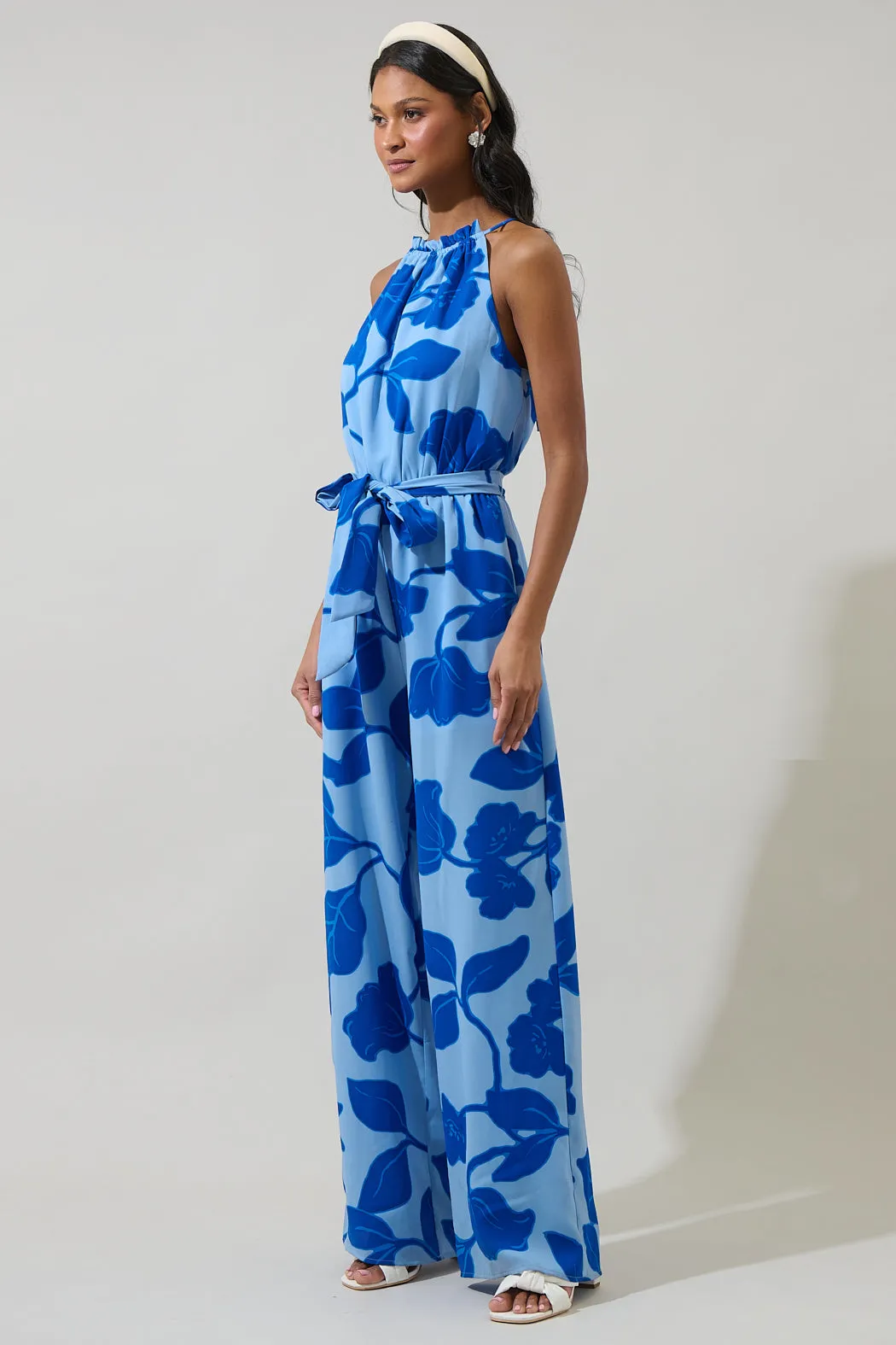 Ariya Garden Lighthearted Trapeze Jumpsuit sold by Sugarlips product image thumbnail 3