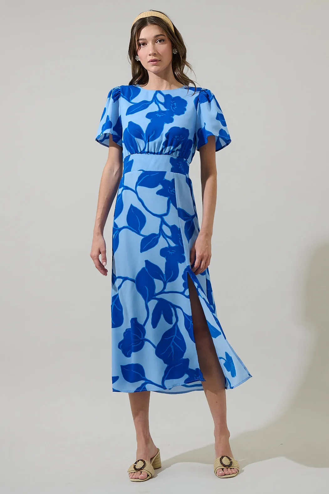 Ariya Garden Bloom Midi Dress sold by Sugarlips