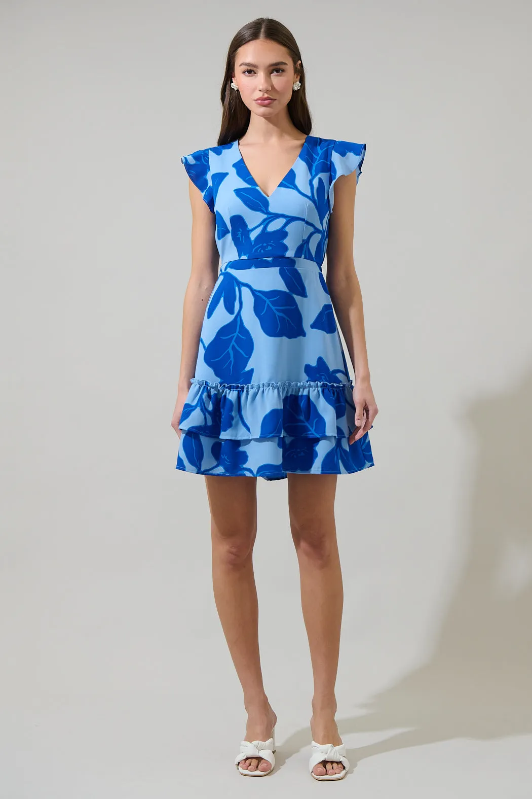 Ariya Garden Tiered Ruffle Mini Dress sold by Sugarlips product image thumbnail 4