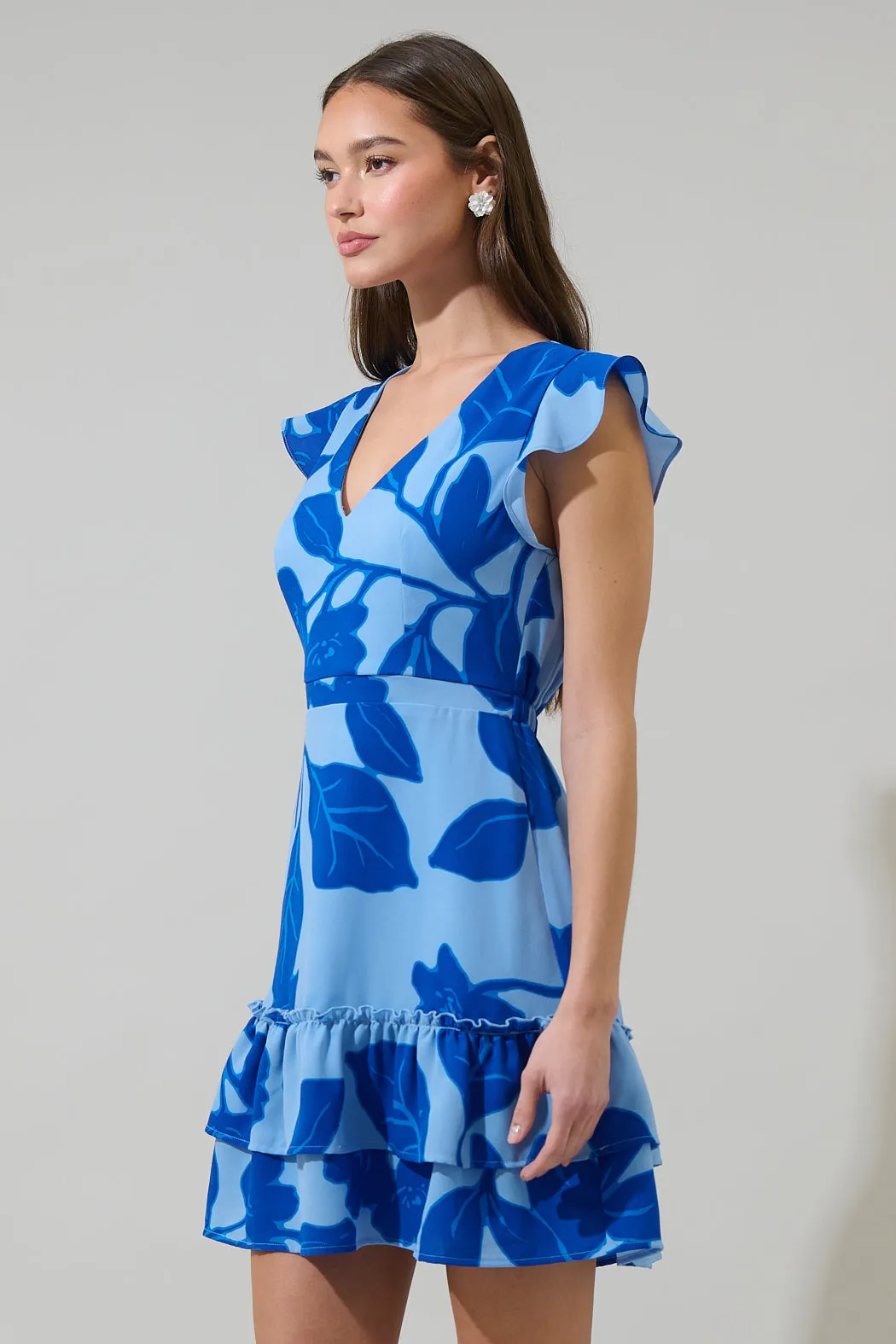 Ariya Garden Tiered Ruffle Mini Dress sold by Sugarlips product image thumbnail 3