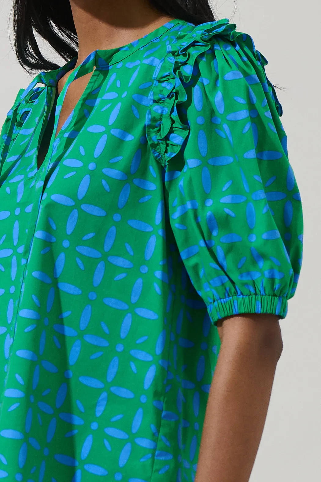 Prism Play Hazel Noche Tie Neck Blouse sold by Sugarlips product image thumbnail 5