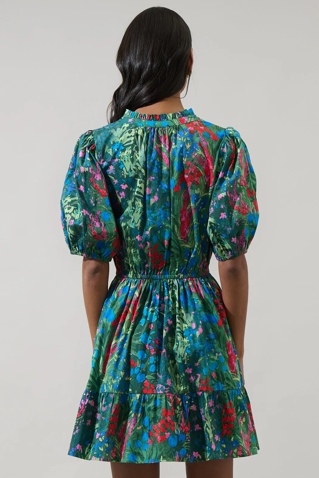 Devin Floral Marissa Mini Poplin Dress sold by Sugarlips product image thumbnail 2