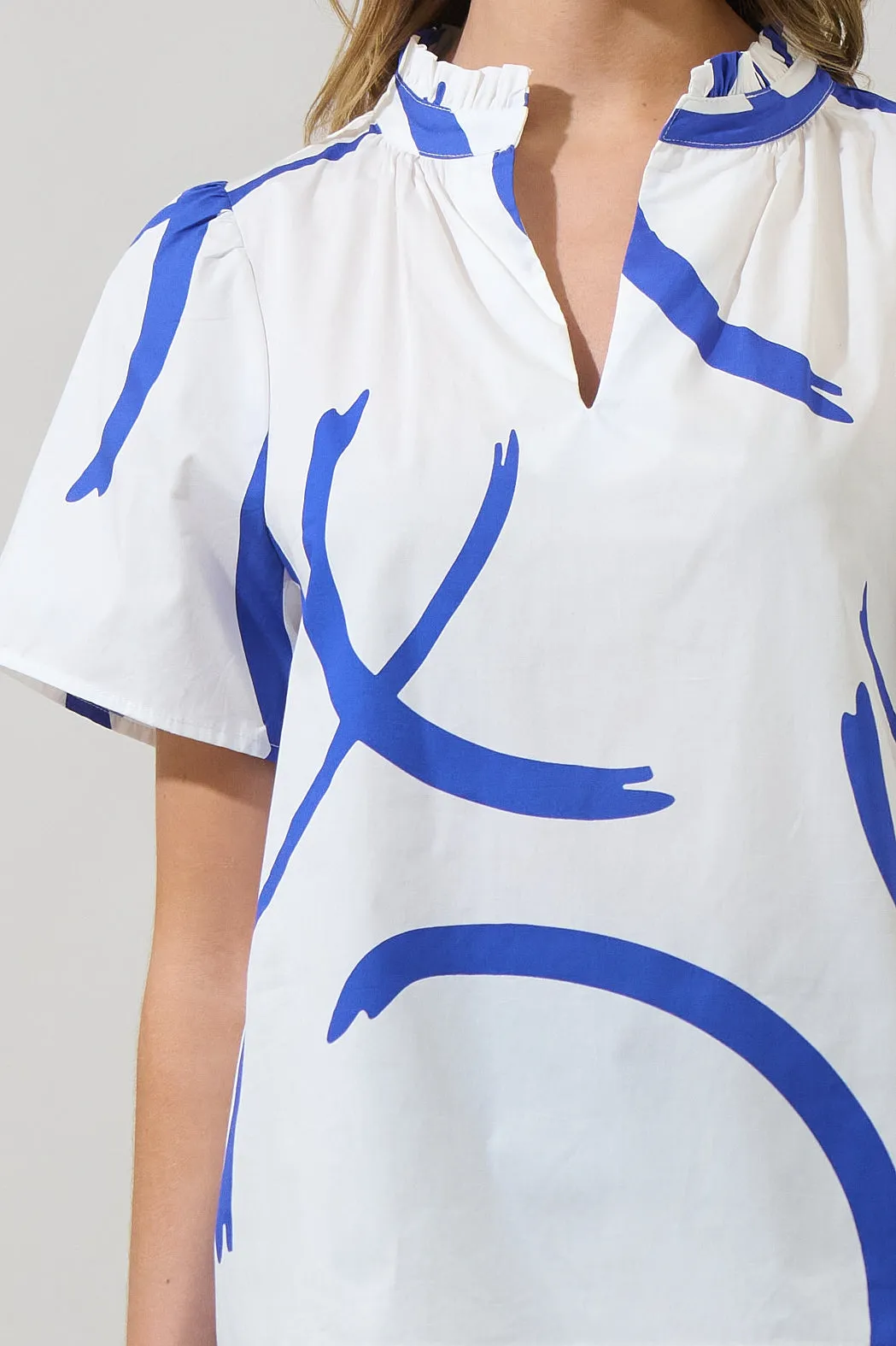 Dorma Strokes Reva Split Neck Top sold by Sugarlips product image thumbnail 5
