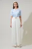 Poly Leaf Neli Split Neck Top sold by Sugarlips