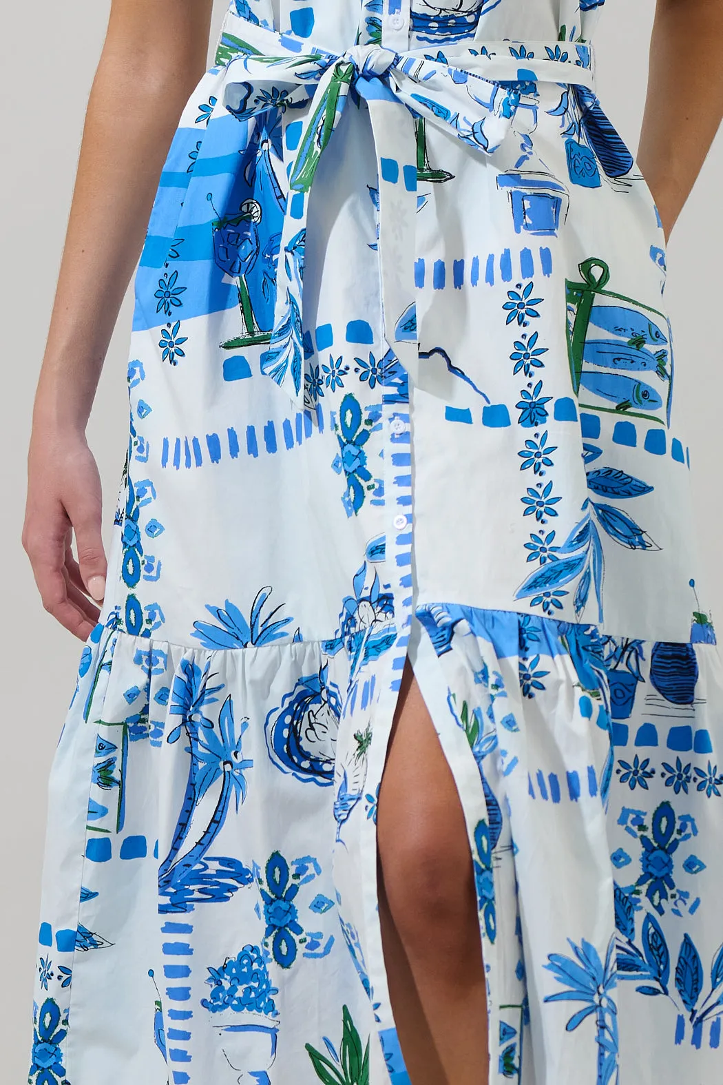 Sosy Postcard Charlotte Button Midi Dress sold by Sugarlips product image thumbnail 5