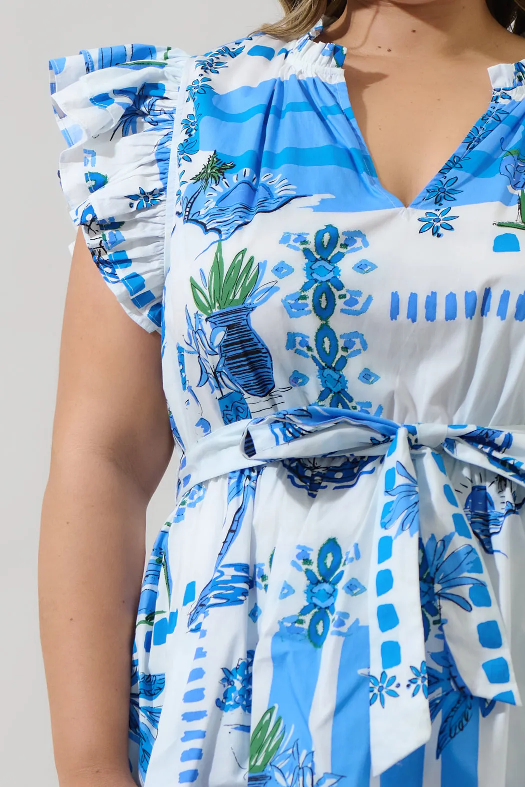 Sosy Postcard Marisol Tiered Mini Dress Curve sold by Sugarlips product image thumbnail 4